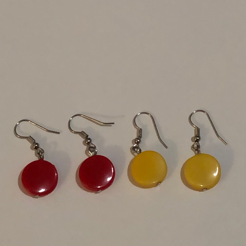 Resin Dangle/Drop Handcrafted Earrings two set